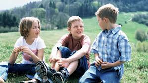 kids socializing with family